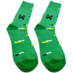 pair of minecraft socks with creeper from kumplo