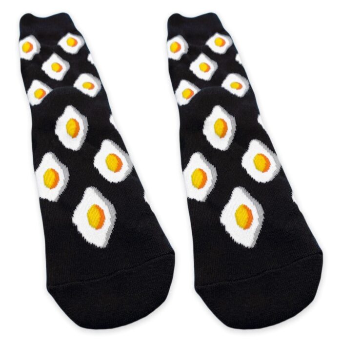 pair of egg socks in black color from kumplo