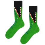 crocodile socks green