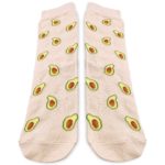 pair of beige socks with avocado from kumplo