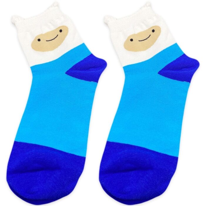 closer look on finn the human socks