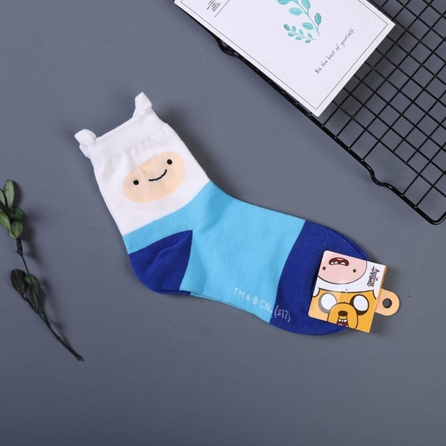 Adventure Time Socks - Finn the human