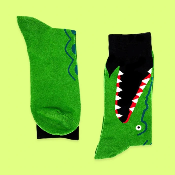 crocodile socks both sides
