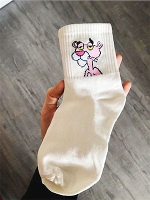 john's pink panther socks review