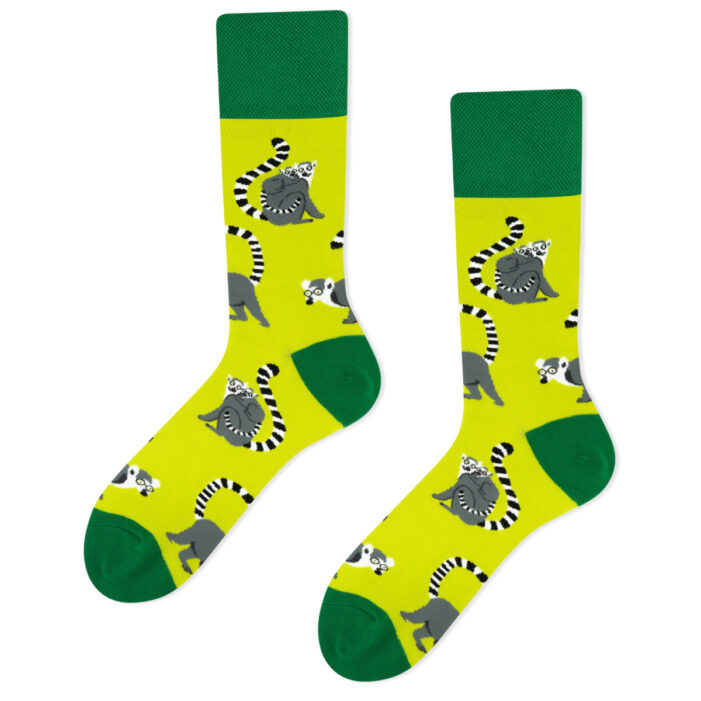 lemur socks green