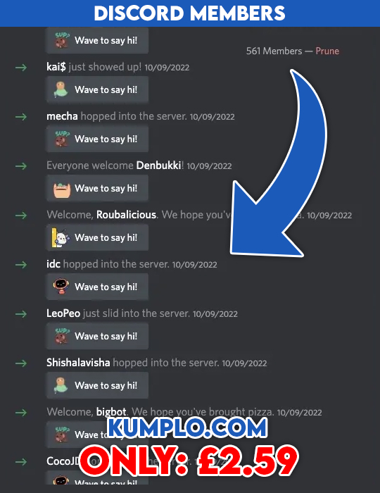 buy uk discord members at kumplo